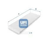 Filter, Innenraumluft UFI 53.042.00