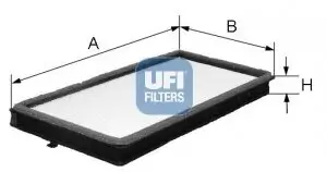 Filter, Innenraumluft UFI 53.046.00 Bild Filter, Innenraumluft UFI 53.046.00