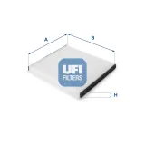 Filter, Innenraumluft UFI 53.050.00