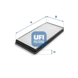 Filter, Innenraumluft UFI 53.059.00