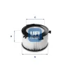 Filter, Innenraumluft UFI 53.067.00