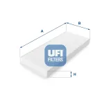 Filter, Innenraumluft UFI 53.069.00