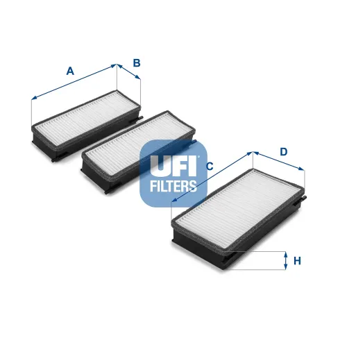 Filter, Innenraumluft UFI 53.070.00 Bild Filter, Innenraumluft UFI 53.070.00