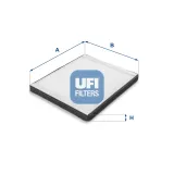 Filter, Innenraumluft UFI 53.075.00