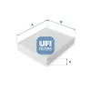 Filter, Innenraumluft UFI 53.076.00