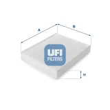 Filter, Innenraumluft UFI 53.076.00