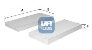 Filter, Innenraumluft UFI 53.212.00