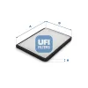 Filter, Innenraumluft UFI 53.083.00