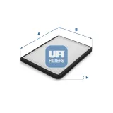 Filter, Innenraumluft UFI 53.083.00