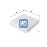 Filter, Innenraumluft UFI 53.086.00