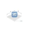Filter, Innenraumluft UFI 53.088.00