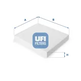 Filter, Innenraumluft UFI 53.093.00