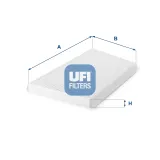Filter, Innenraumluft UFI 53.094.00