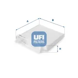 Filter, Innenraumluft UFI 53.104.00