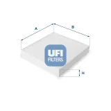 Filter, Innenraumluft UFI 53.115.00