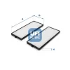 Filter, Innenraumluft UFI 53.119.00