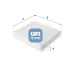Filter, Innenraumluft UFI 53.123.00
