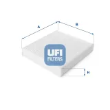 Filter, Innenraumluft UFI 53.129.00