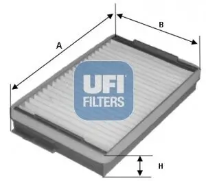 Filter, Innenraumluft UFI 53.139.00 Bild Filter, Innenraumluft UFI 53.139.00