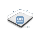 Filter, Innenraumluft UFI 53.141.00