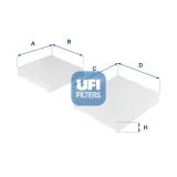 Filter, Innenraumluft UFI 53.143.00