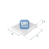 Filter, Innenraumluft UFI 53.148.00