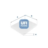 Filter, Innenraumluft UFI 53.149.00