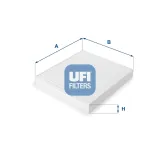 Filter, Innenraumluft UFI 53.150.00