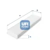 Filter, Innenraumluft UFI 53.156.00