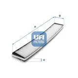 Filter, Innenraumluft UFI 53.158.00