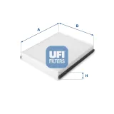 Filter, Innenraumluft UFI 53.159.00