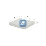 Filter, Innenraumluft UFI 53.160.00