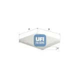 Filter, Innenraumluft UFI 53.186.00