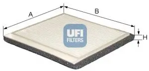 Filter, Innenraumluft UFI 53.188.00 Bild Filter, Innenraumluft UFI 53.188.00