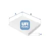 Filter, Innenraumluft UFI 53.191.00