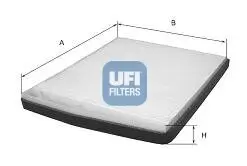 Filter, Innenraumluft UFI 53.205.00 Bild Filter, Innenraumluft UFI 53.205.00