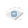 Filter, Innenraumluft UFI 53.207.00