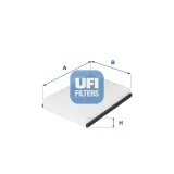 Filter, Innenraumluft UFI 53.211.00