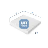 Filter, Innenraumluft UFI 53.215.00