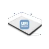 Filter, Innenraumluft UFI 53.222.00