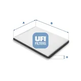 Filter, Innenraumluft UFI 53.222.00