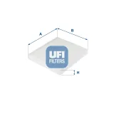 Filter, Innenraumluft UFI 53.243.00