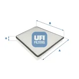 Filter, Innenraumluft UFI 53.245.00