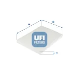 Filter, Innenraumluft UFI 53.252.00