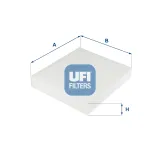 Filter, Innenraumluft UFI 53.254.00