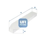 Filter, Innenraumluft UFI 53.257.00