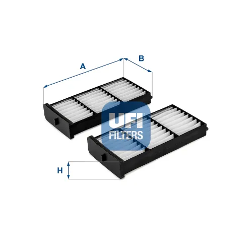 Filter, Innenraumluft UFI 53.274.00 Bild Filter, Innenraumluft UFI 53.274.00