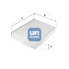 Filter, Innenraumluft UFI 53.276.00