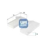 Filter, Innenraumluft UFI 53.277.00