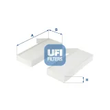 Filter, Innenraumluft UFI 53.277.00